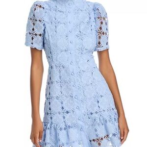 Floral Mock Neck Mini Dress - L/XL